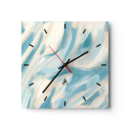 Ceas de perete - Ceas pe sticlă - Brize de primăvară - 30x30 cm