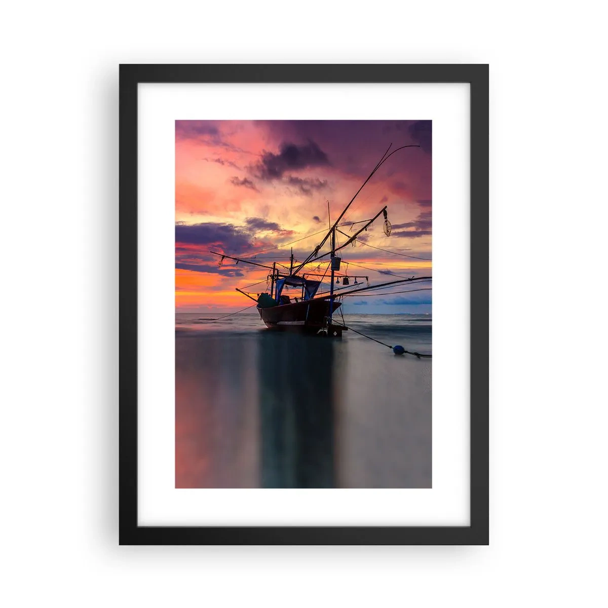 Poster în ramă neagră - O seară exotică - 30x40 cm