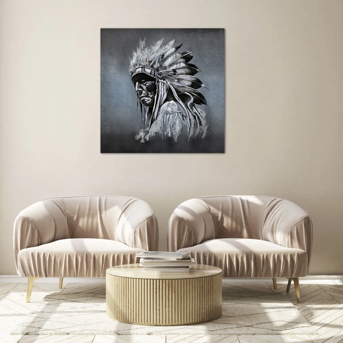 Tablou pe sticlă - Înapoi la rădăcini - 70x70 cm
