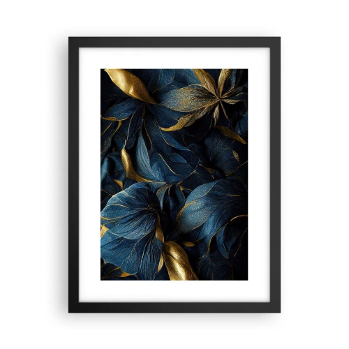 Poster în ramă neagră - Căptușită cu aur - 30x40 cm