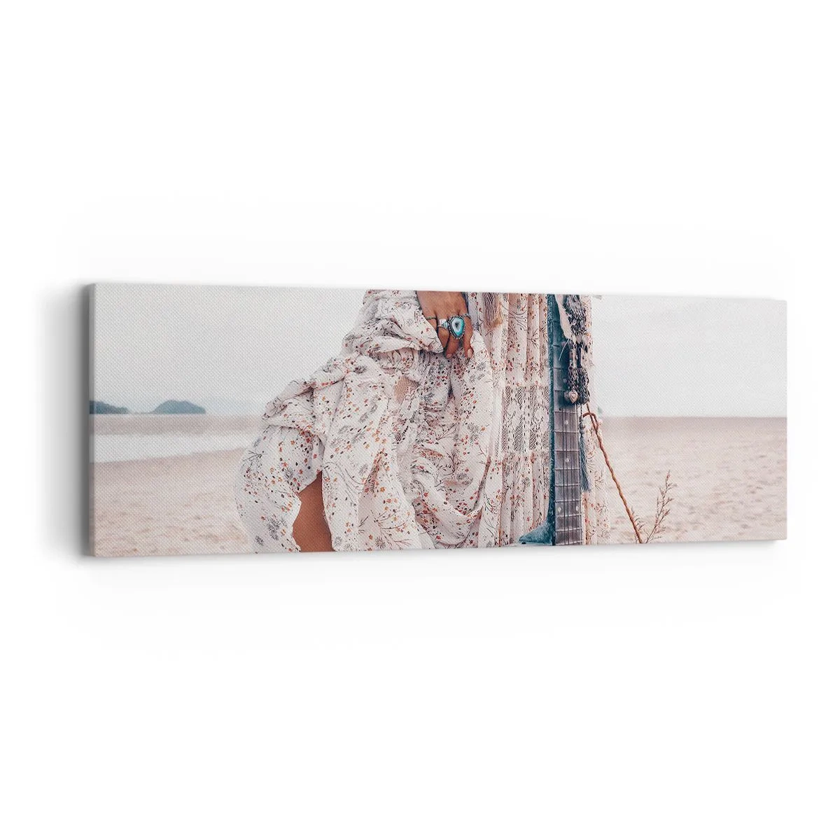 Tablou pe pânză - Hippie pe drum - 90x30 cm