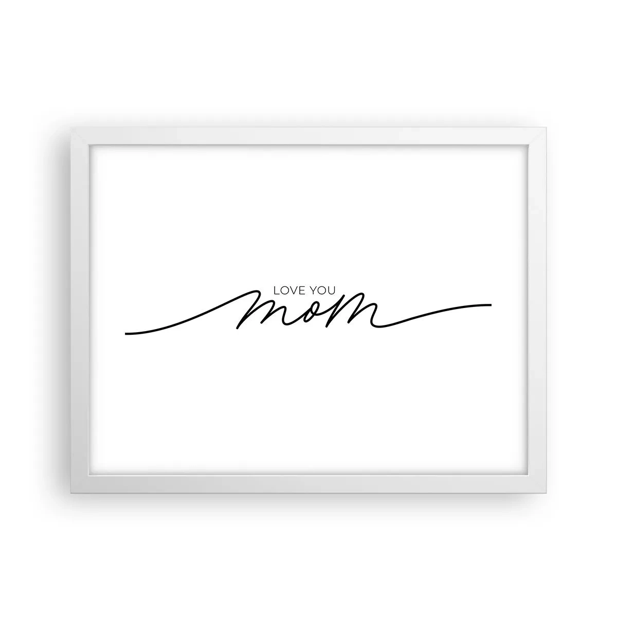 Poster în ramă albă - Mare emoție - 40x30 cm