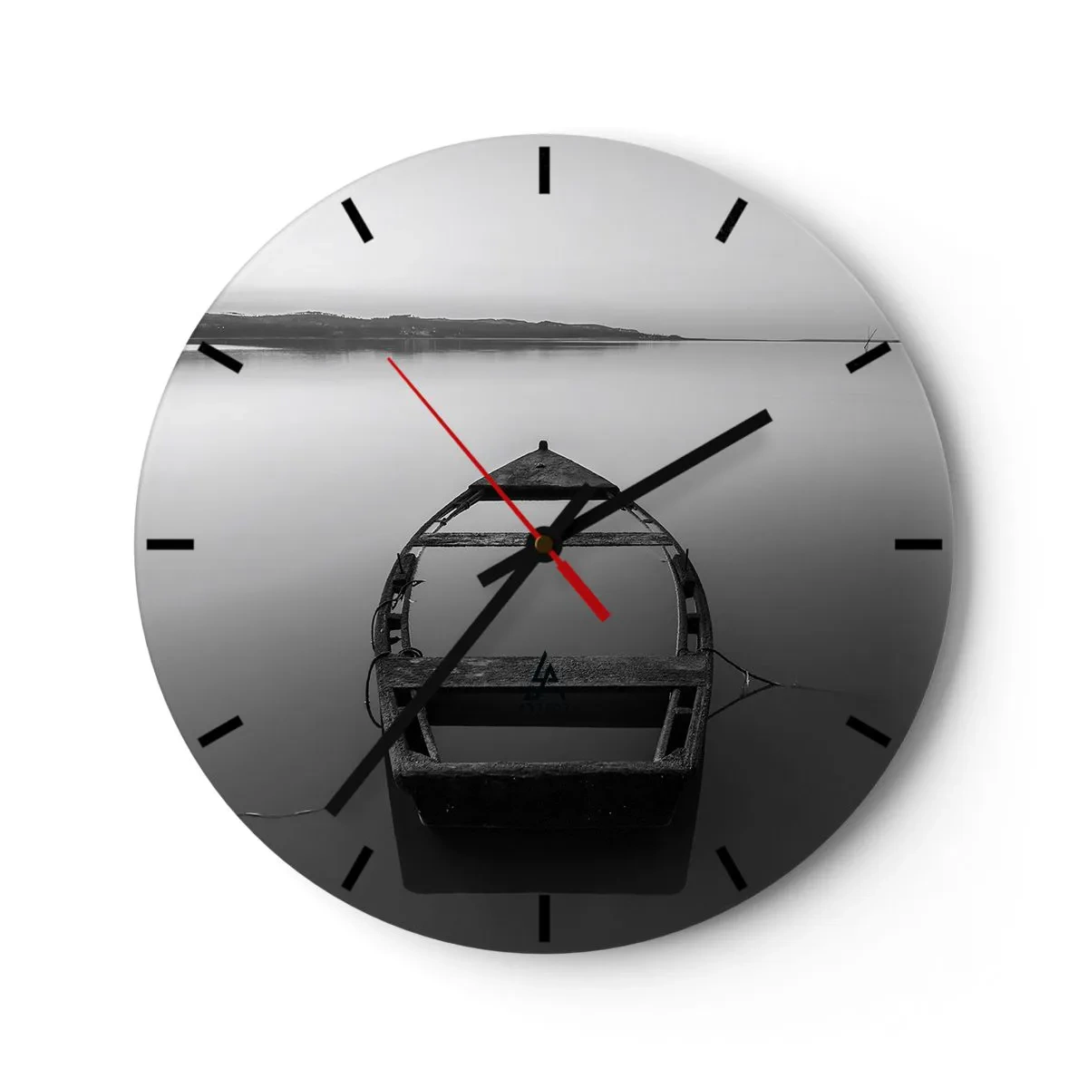 Ceas de perete - Ceas pe sticlă - Dor și melancolie - 40x40 cm