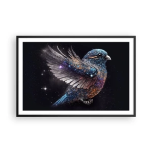 Poster în ramă neagră - Vrăbiuța de diamant - 91x61 cm