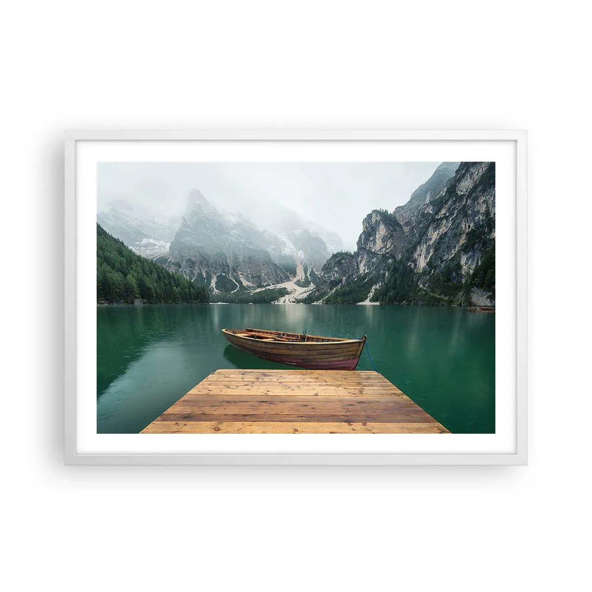 Poster în ramă albă - Și frunțile mândre - 70x50 cm