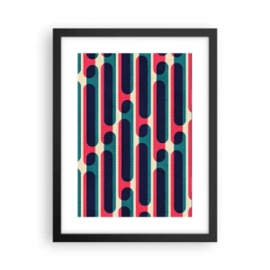 Poster în ramă neagră - Înăuntru și înainte - 30x40 cm