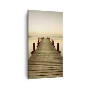 Tablou pe pânză - Înainte de răsărit, zori, lumină - 45x80 cm