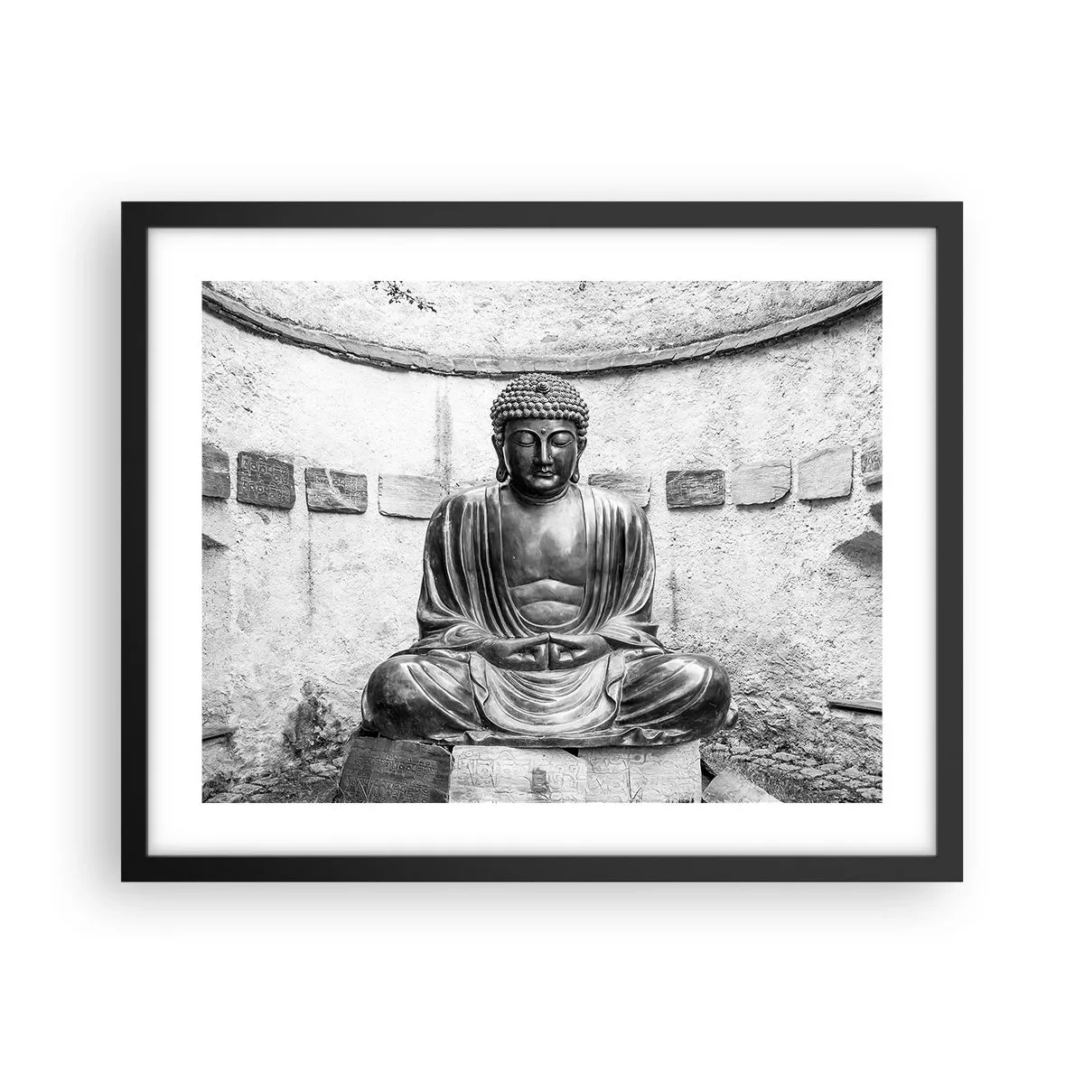 Poster în ramă neagră - La sursa păcii - 50x40 cm