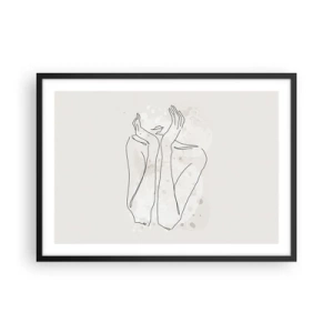 Poster în ramă neagră - Un moment pentru vis - 70x50 cm