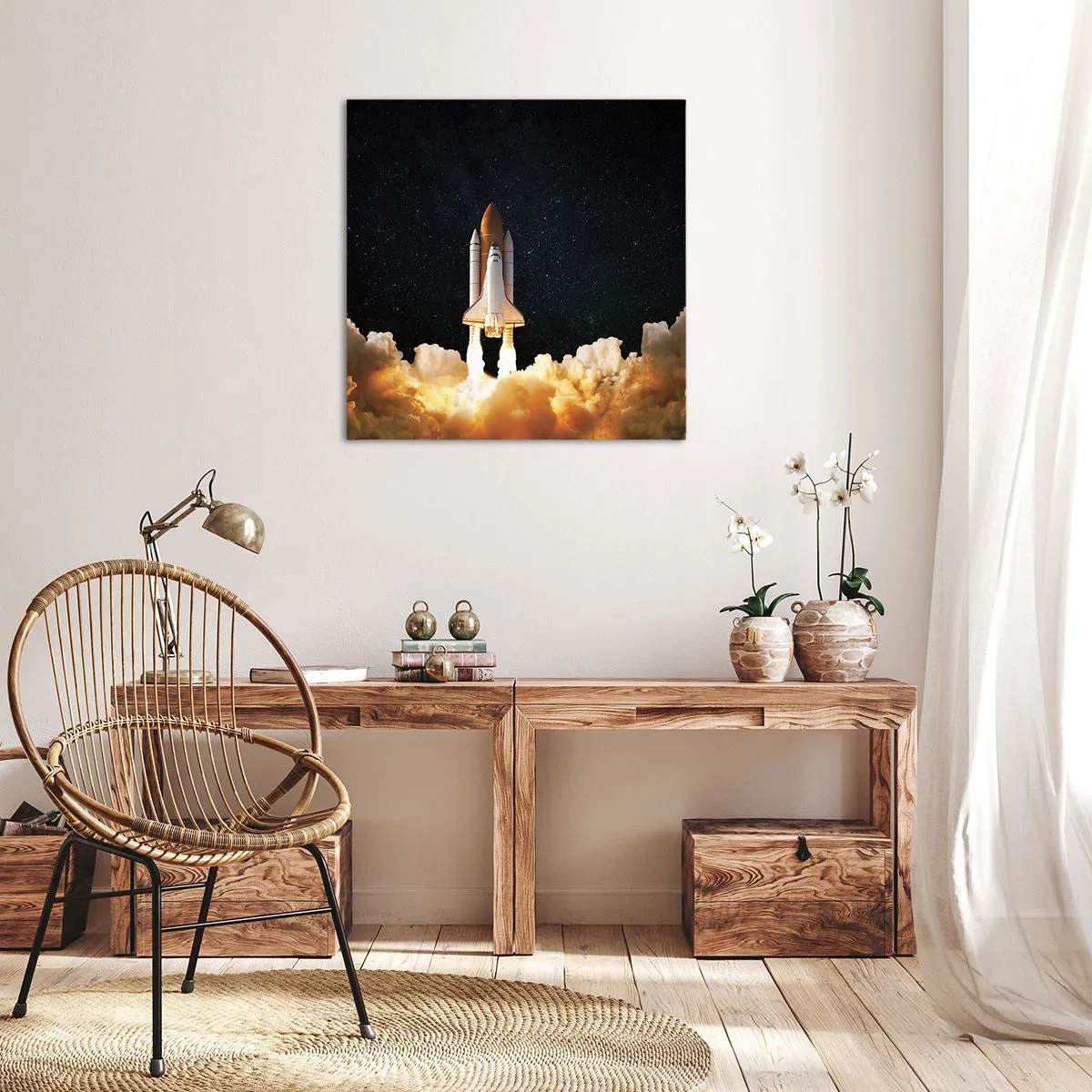 Tablou pe pânză - Ad astra! - 50x50 cm