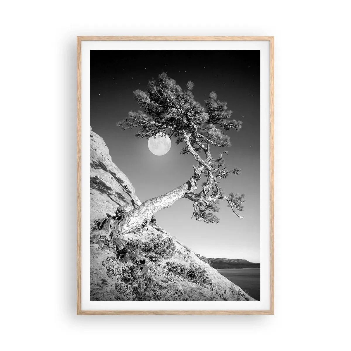 Poster în ramă de stejar deschis - Războinicul victorios - 70x100 cm