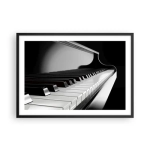 Poster în ramă neagră - Armonia formelor și a culorilor - 70x50 cm