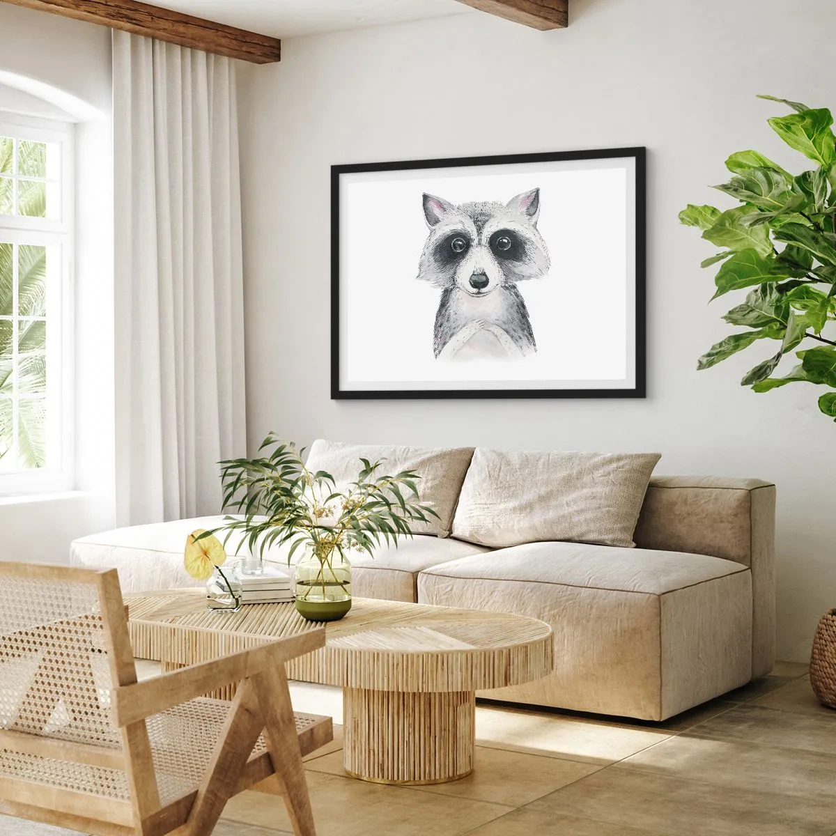 Poster în ramă neagră - Un moment pentru emoții - 70x50 cm