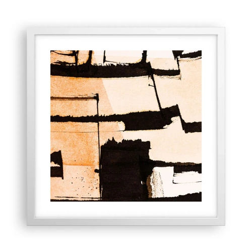 Poster în ramă albă - Cu toate acestea, ordinea - 40x40 cm