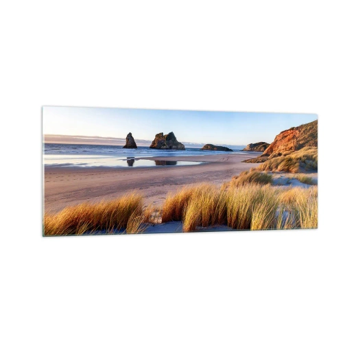 Tablou pe sticlă - Pentru cei care caută pacea - 100x40 cm