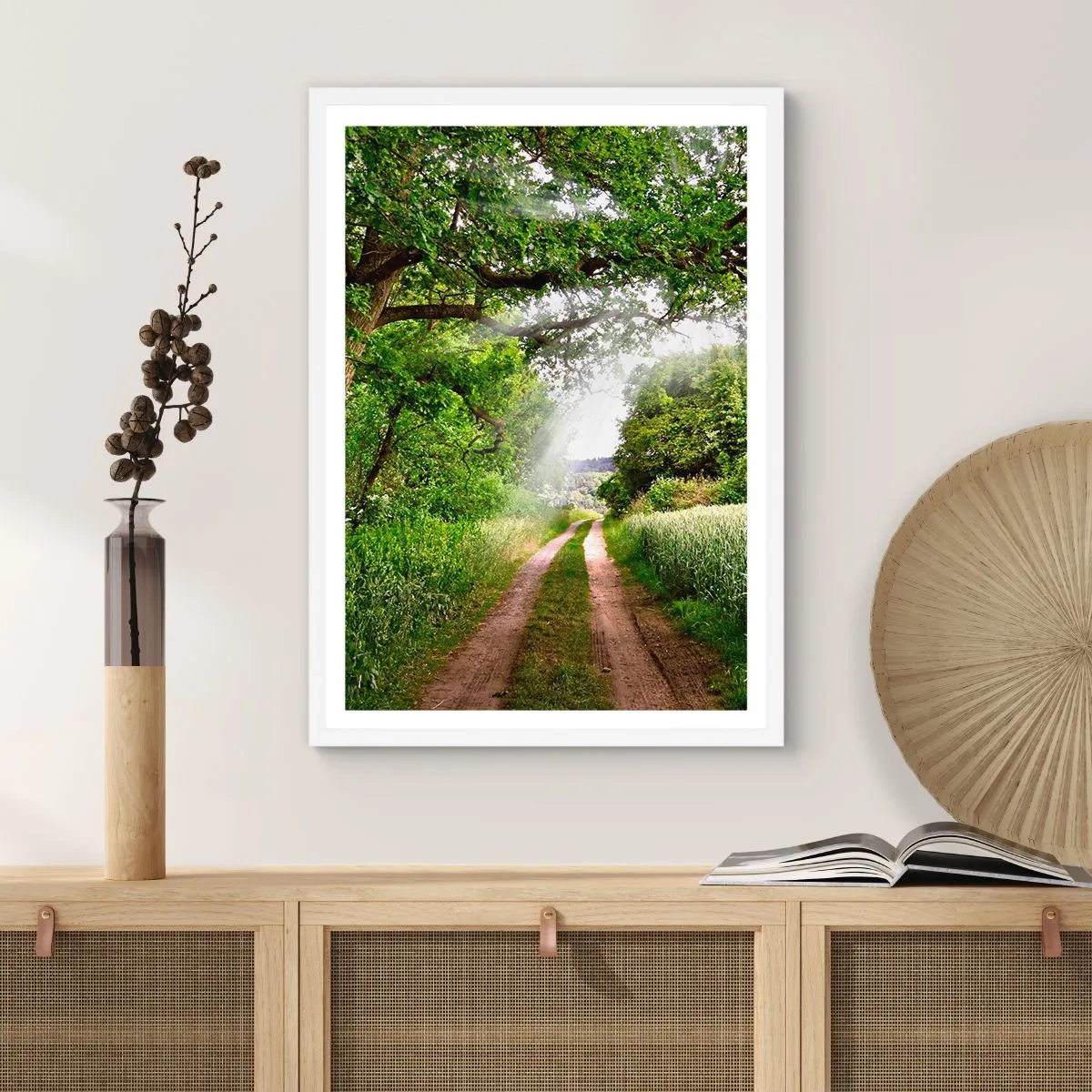 Poster în ramă albă - Et in Arcadia ego - 30x40 cm