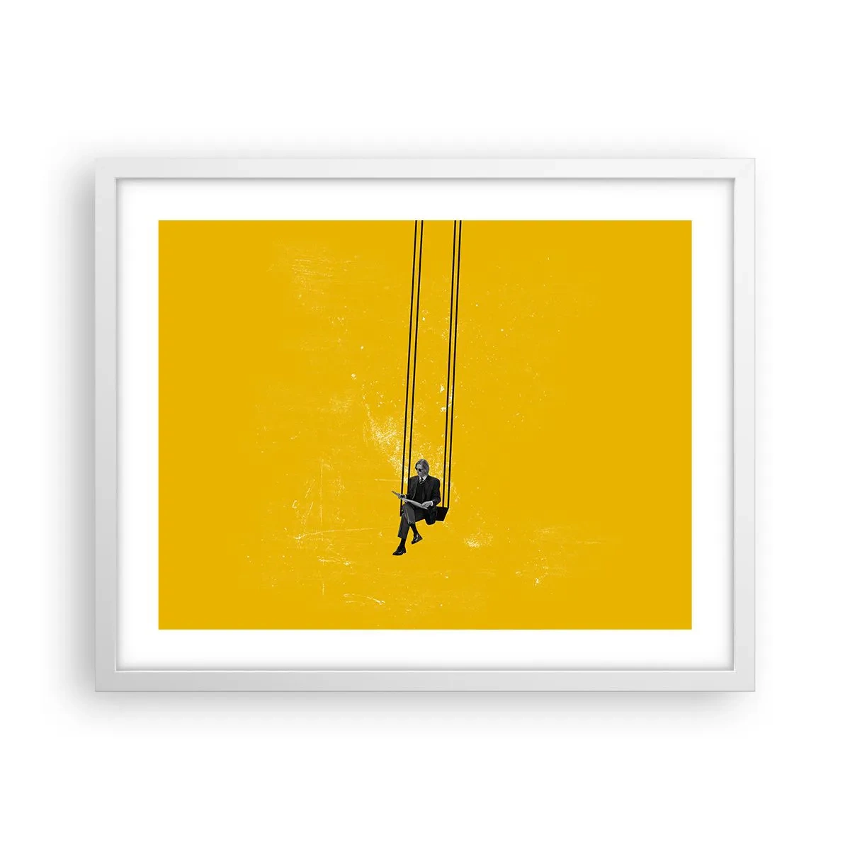 Poster în ramă albă - O zi ca oricare alta - 50x40 cm