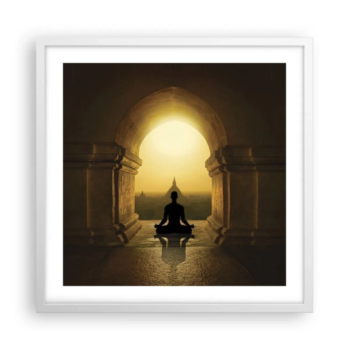 Poster în ramă albă - Armonie completă - 50x50 cm