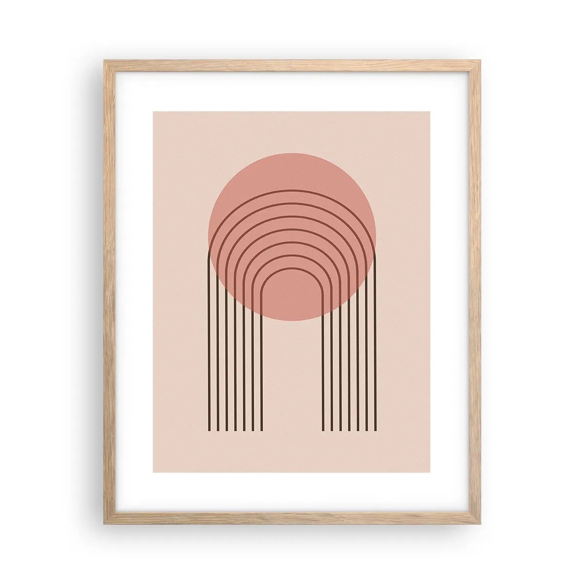 Poster în ramă de stejar deschis - Atracție irezistibilă - 40x50 cm