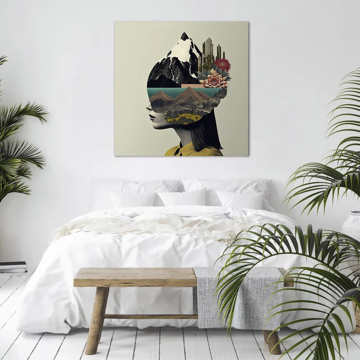 Tablou pe pânză - Femeia - întotdeauna un mister - 60x60 cm