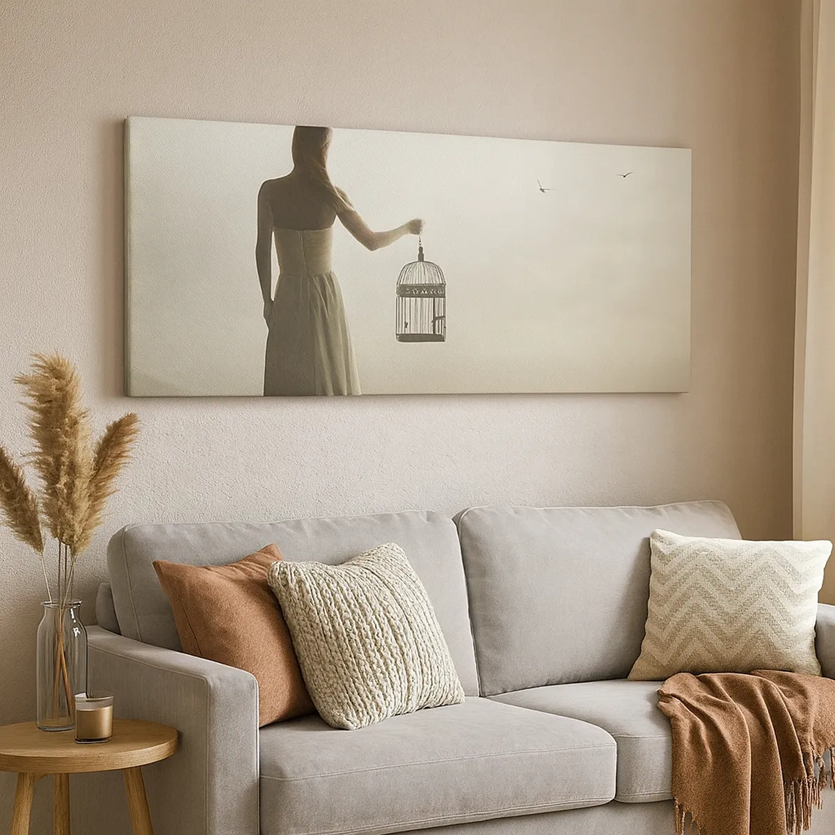 Tablou pe pânză - Fii liberă - 30x30 cm