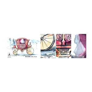 Mostră de Tapet Standard Eco - Pentru nuntă sau pentru bal? - Pentru copii, Transport, excursie - 100x30 cm