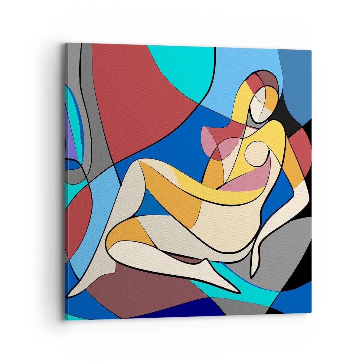 Tablou pe pânză - Nudul cubist - 70x70 cm