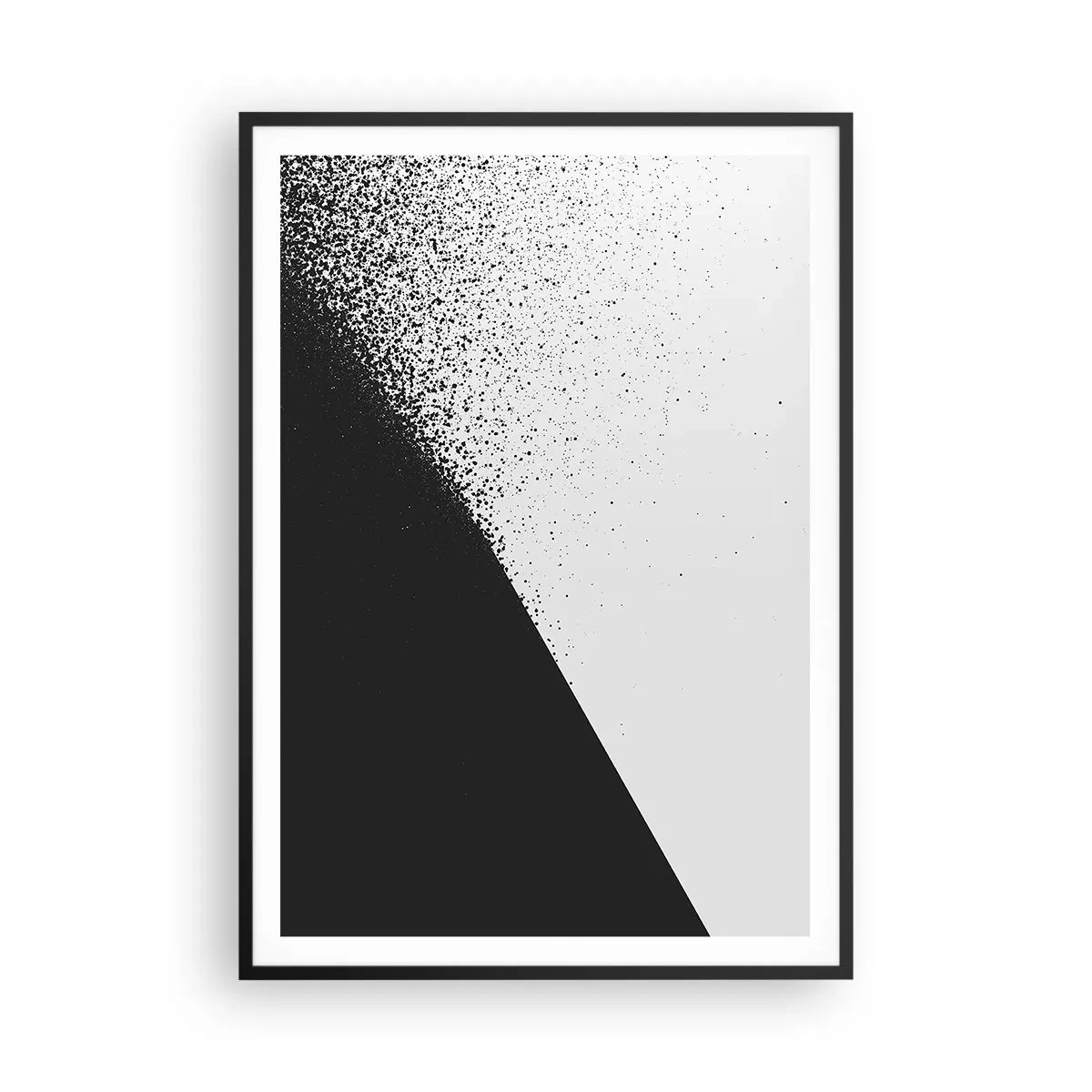 Poster în ramă neagră - Din ce în ce mai repede, din ce în ce mai mult - 70x100 cm