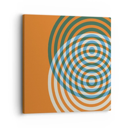 Tablou pe pânză - Variație circulară abstractă - 30x30 cm