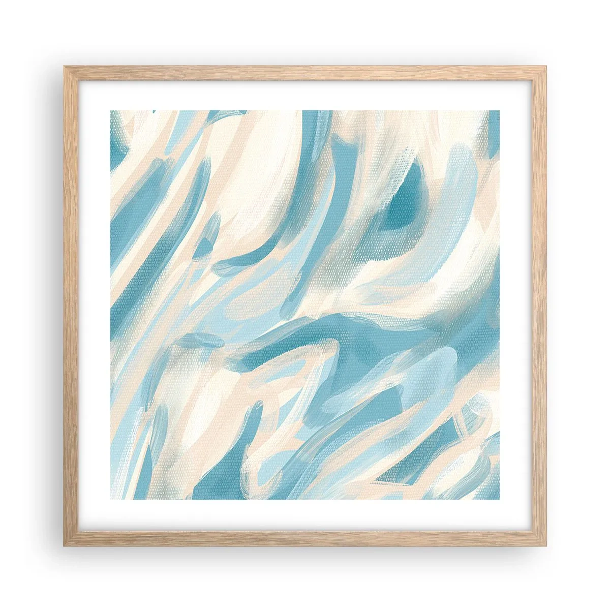 Poster în ramă de stejar deschis - Brize de primăvară - 50x50 cm