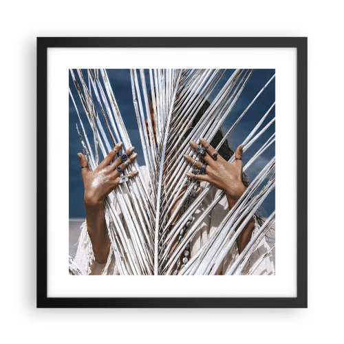 Poster în ramă neagră - Prietena șamanului? - 40x40 cm