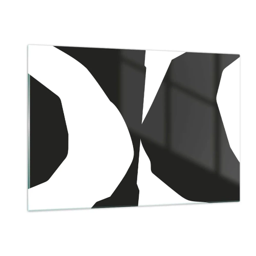 Tablou pe sticlă - Pozitiv -negativ - 120x80 cm