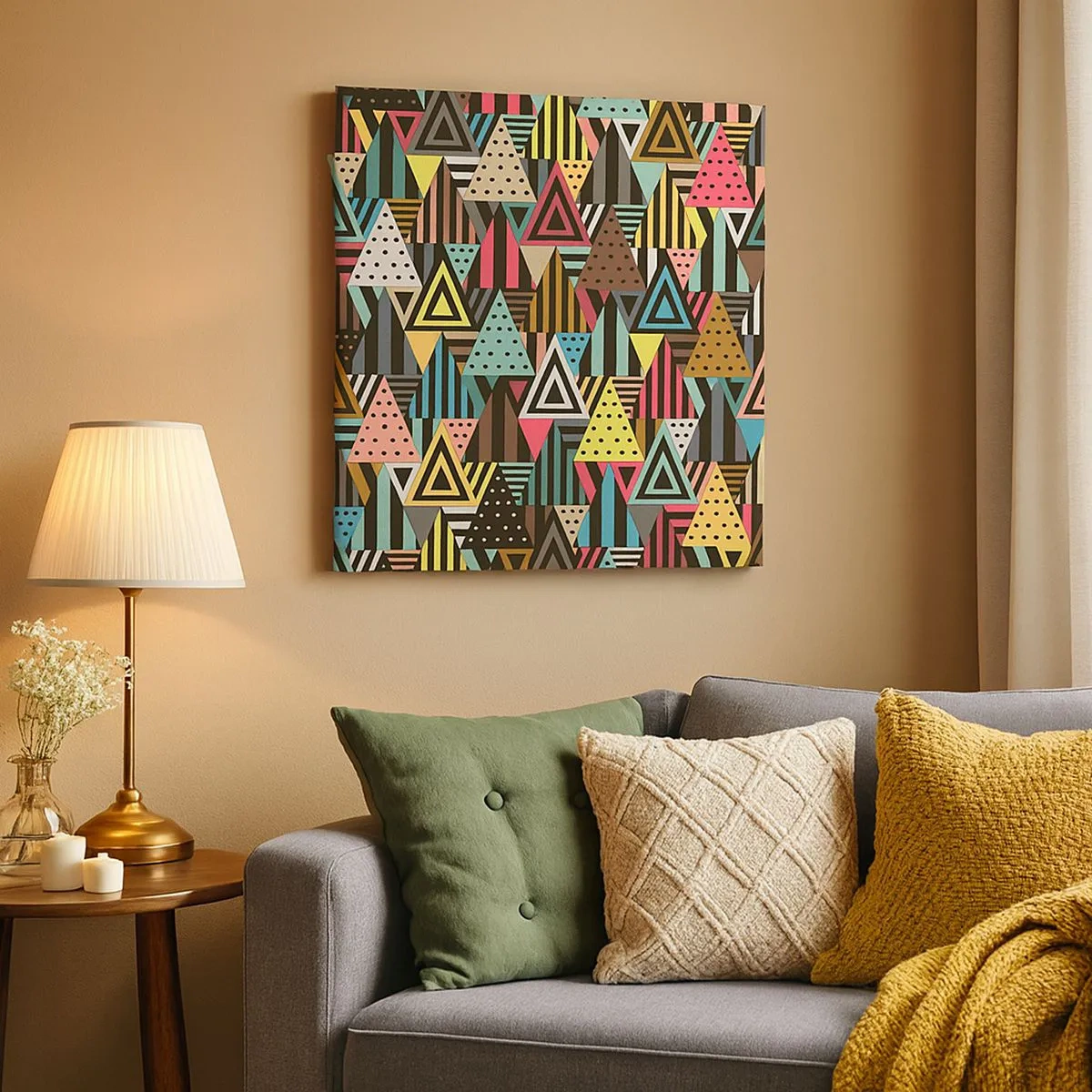 Tablou pe pânză - În ritm de trei - 30x30 cm