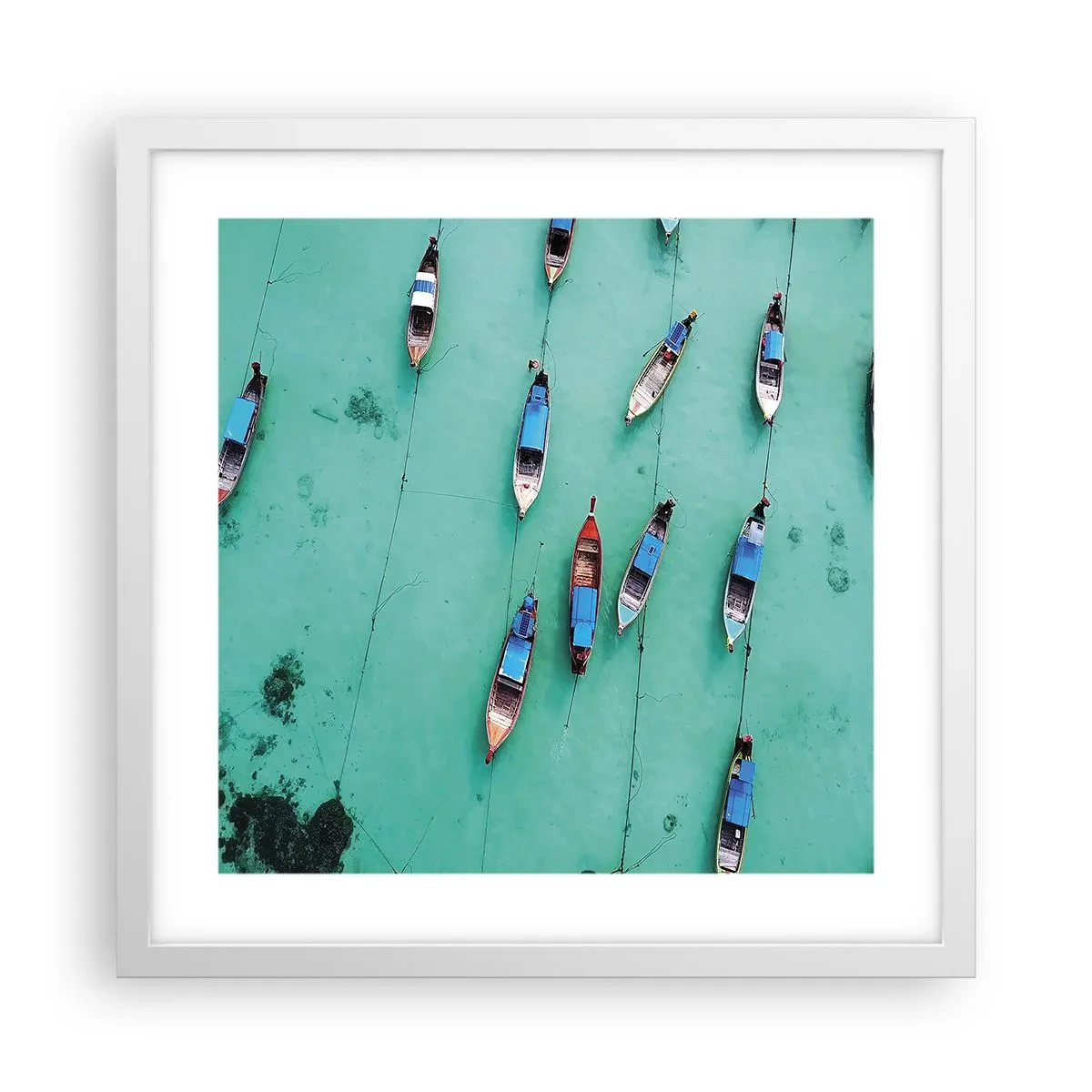 Poster în ramă albă - În așteptare - 40x40 cm