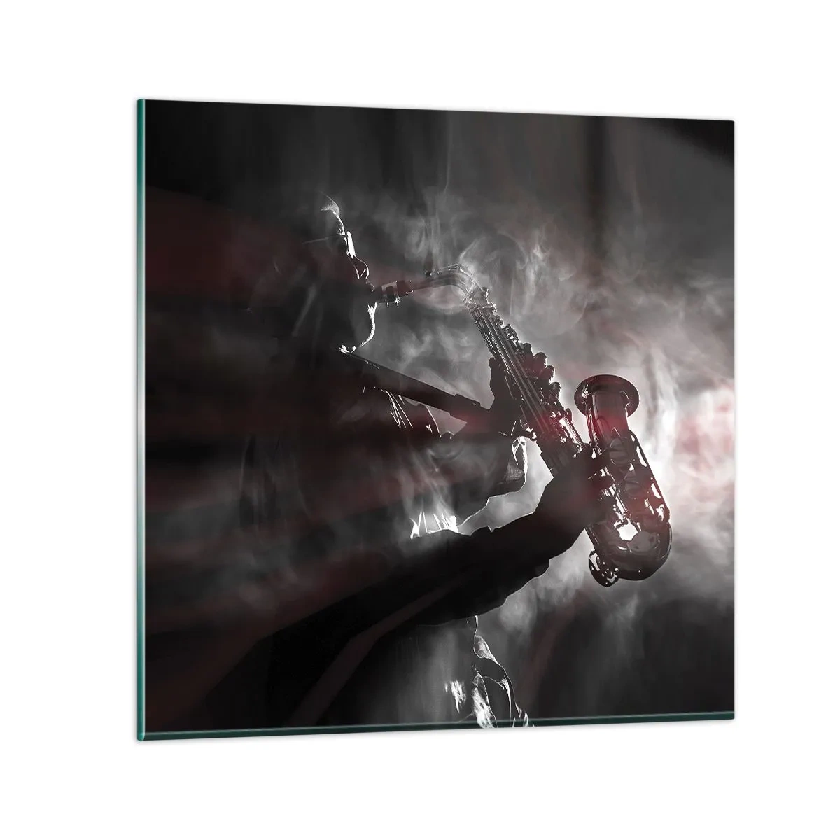 Tablou pe sticlă - În aburul jazzului - 50x50 cm