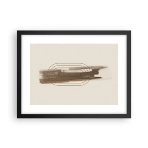 Poster în ramă neagră - O adiere de gri - 40x30 cm