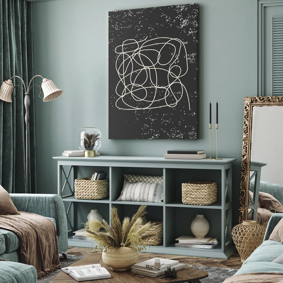 Tablou pe pânză - Gânduri rătăcitoare - 45x80 cm