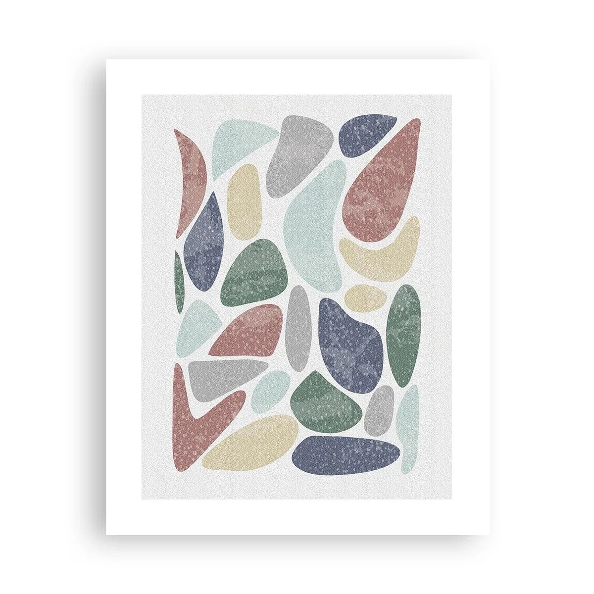 Poster - Un mozaic de culori pudrate - 40x50 cm