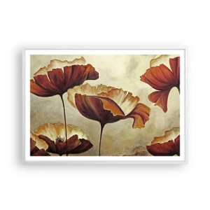 Poster în ramă albă - Lunca - 100x70 cm