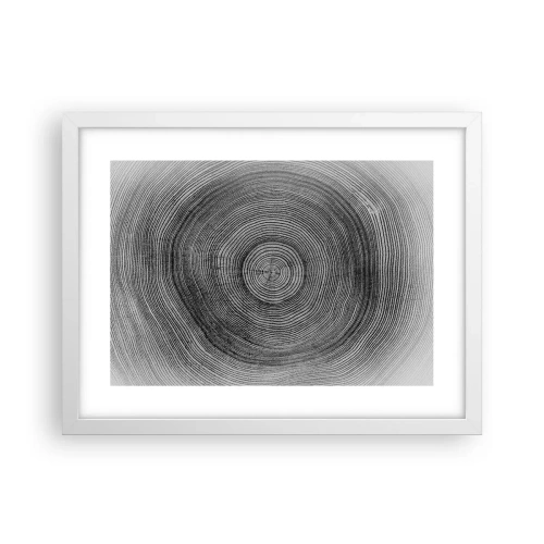 Poster în ramă albă - Un semn al vremurilor - 40x30 cm