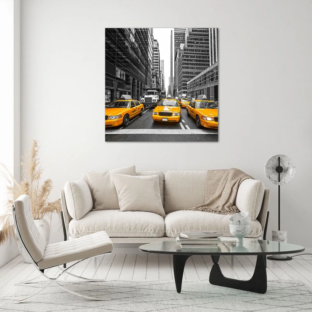 Tablou pe sticlă - Noi suntem cei care colorăm orașul - 60x60 cm