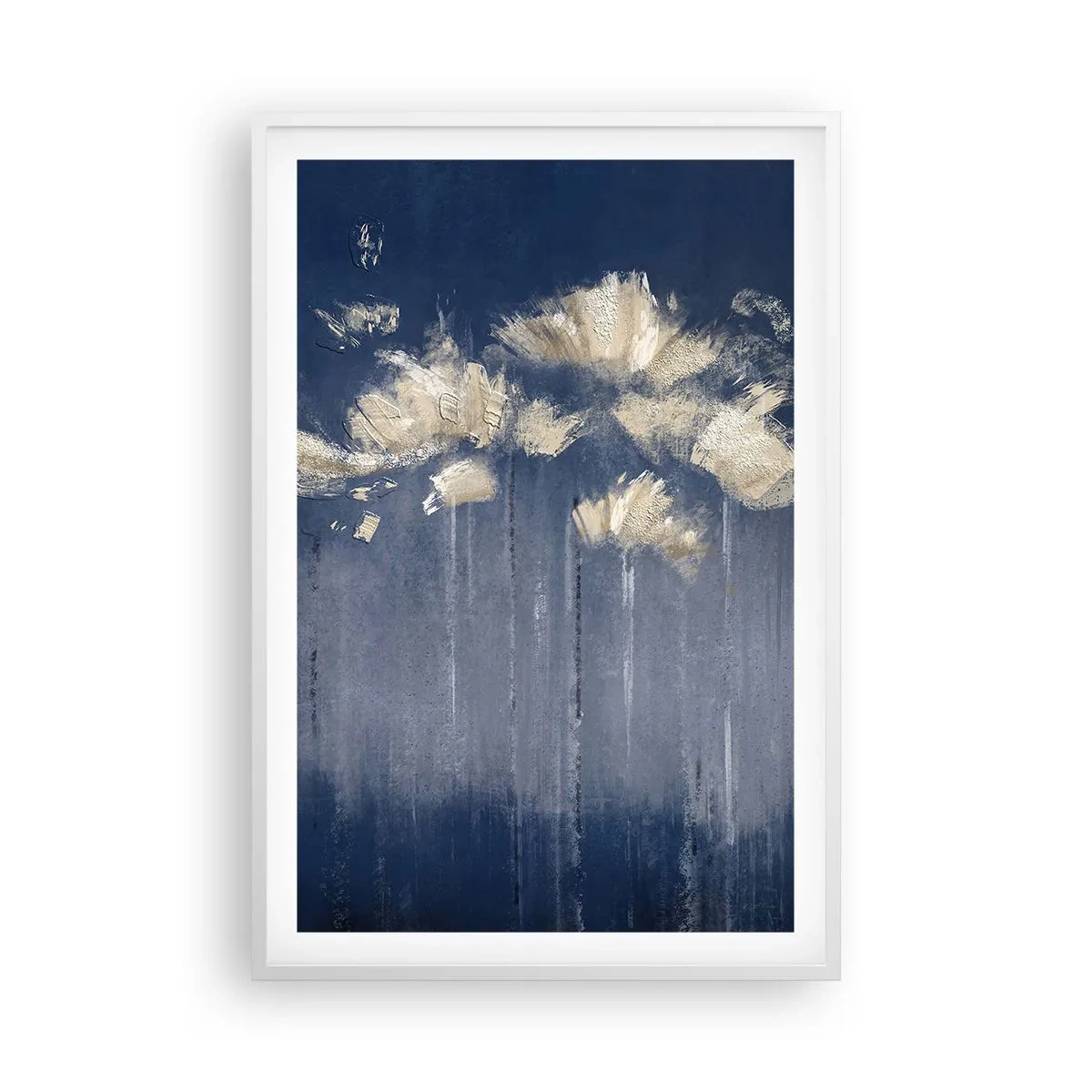 Poster în ramă albă - Ca petalele în vânt - 61x91 cm