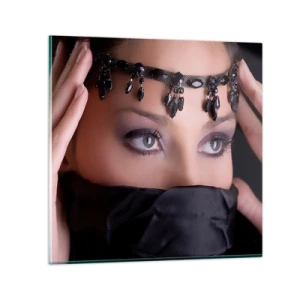 Tablou pe sticlă - Mister oriental ispititor - 70x70 cm