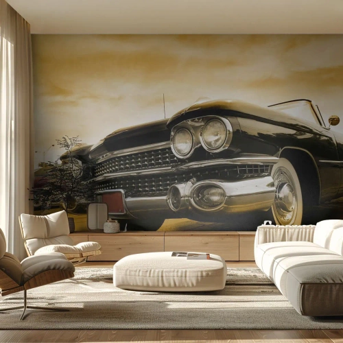 Tapet Premium Sand - Clasicul nu se demodează niciodată - Mașină, Automobile, Retro - 250x175 cm