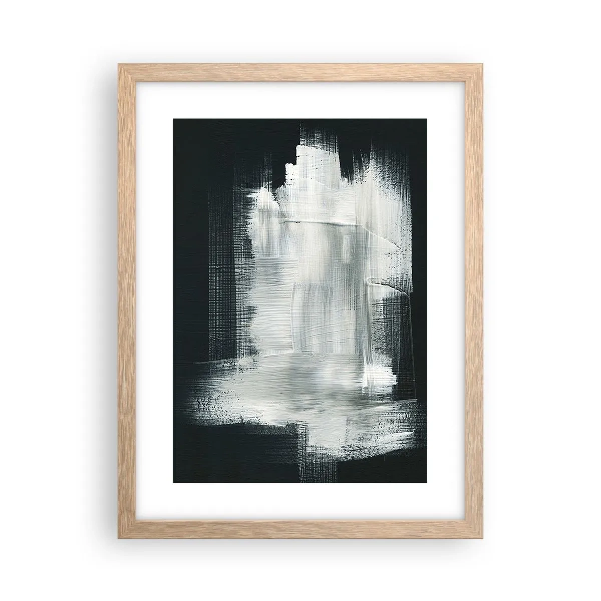 Poster în ramă de stejar deschis - Țesut vertical și orizontal - 30x40 cm