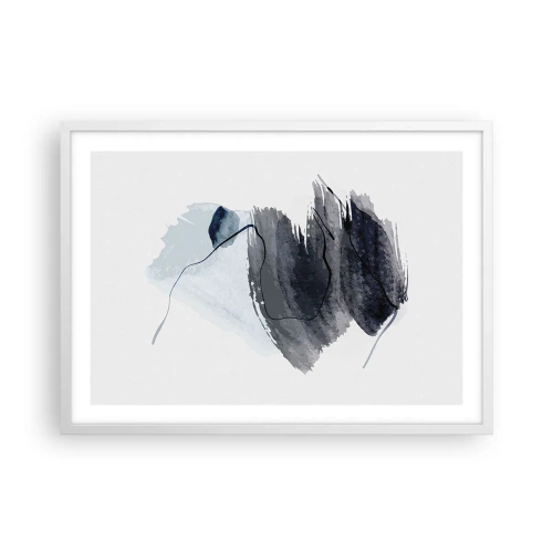 Poster în ramă albă - Intensitate și mișcare - 70x50 cm