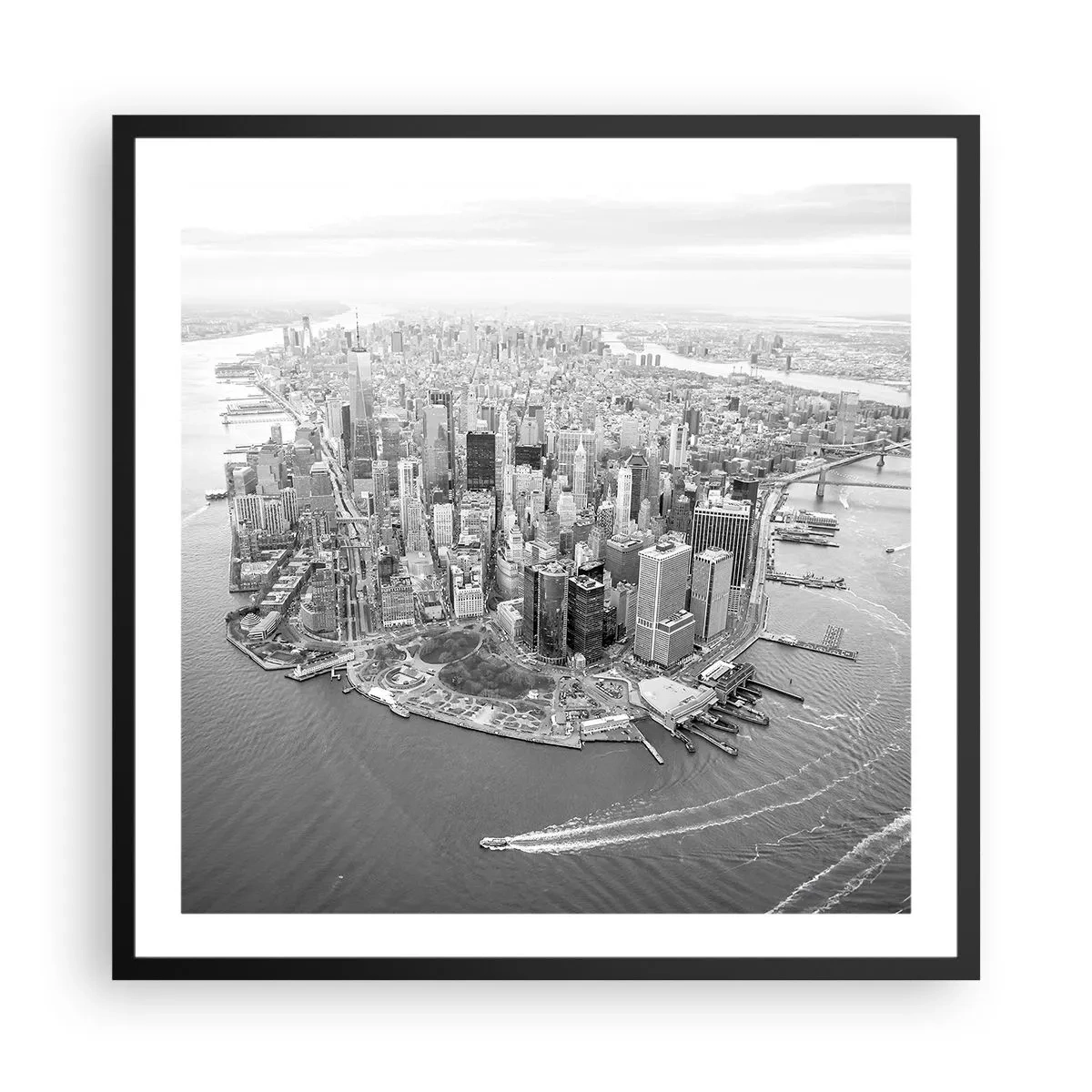 Poster în ramă neagră - Cum să nu iubești? - 60x60 cm