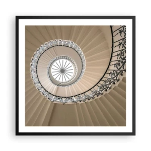 Poster în ramă neagră - În interiorul cochiliei - 60x60 cm