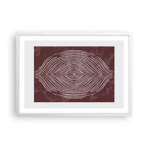 Poster în ramă albă - Spațiul vorbește - 70x50 cm