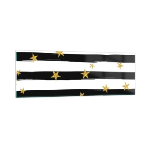 Tablou pe sticlă - Cu toții ne-am născut sub o stea norocoasă - 90x30 cm